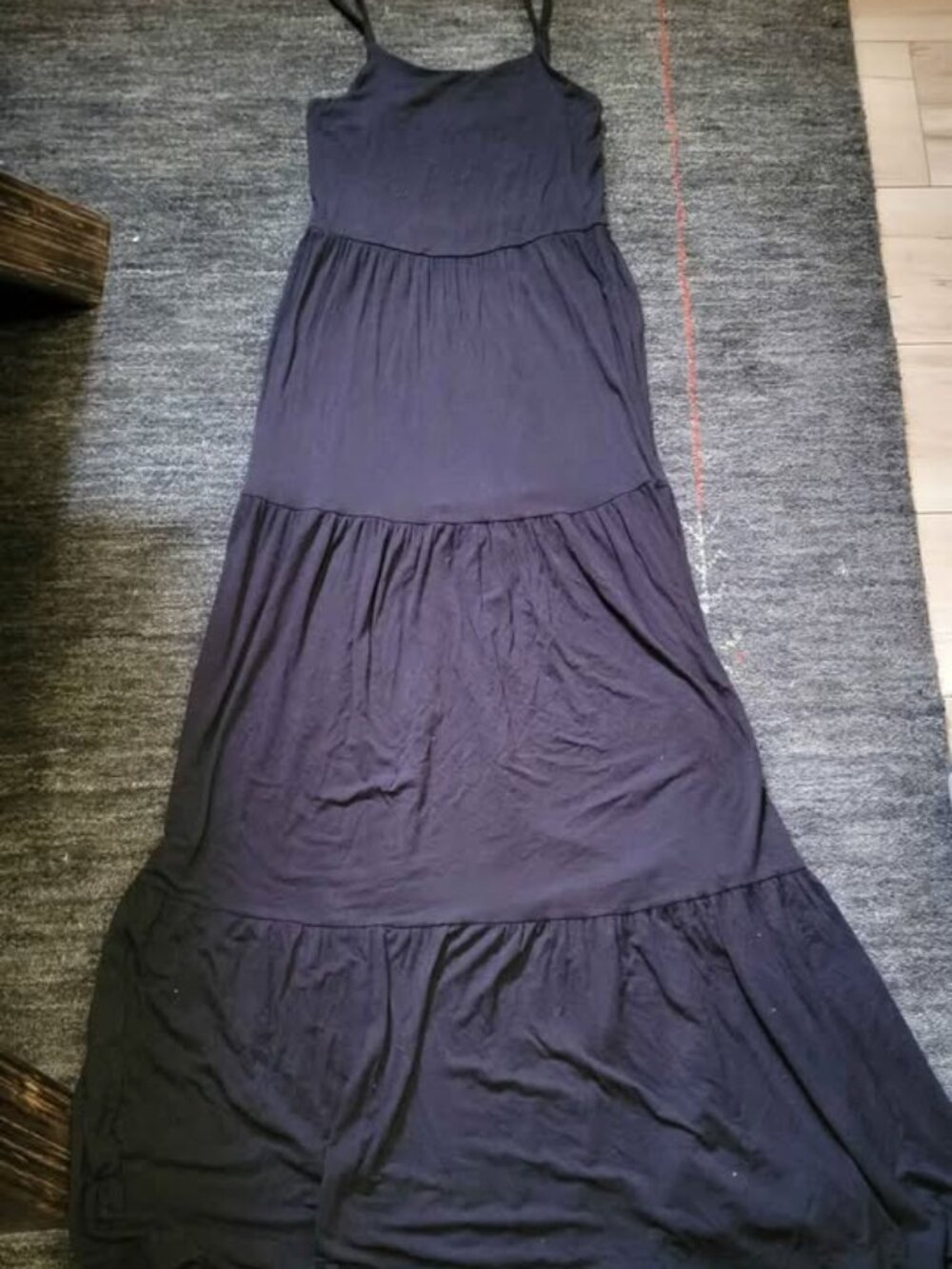 BAMBOO NEW LONG BLACK MAXI DRESS